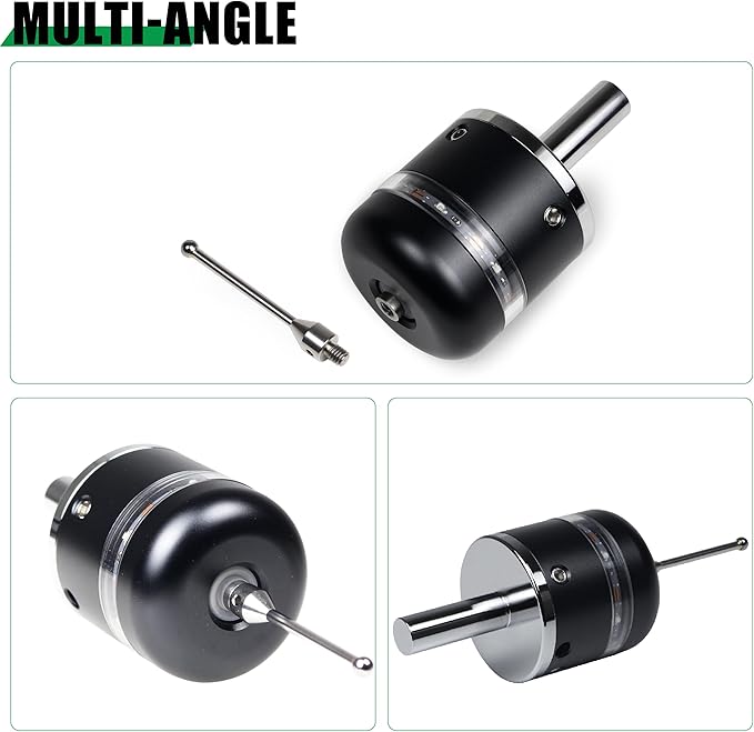 3D Touch Probe Edge Finder Trigger Finder,X Y Z Axis Measurement Centering Rod for Metals, Not Support the Detection of Insulation Materials and Insulating Spindle (Green light)