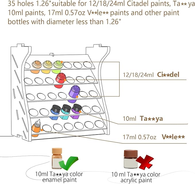 Wooden Model Organizer, Paint Rack - Image 2