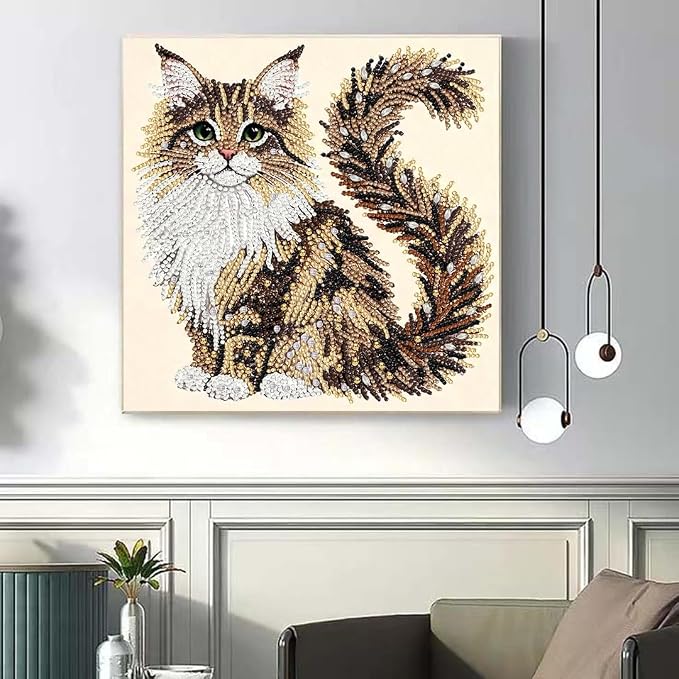 OJTOYART Cat Diamond Painting Kit - Image 3