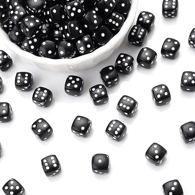 120PCS Red Dice Beads, Fun Beads - Image 6
