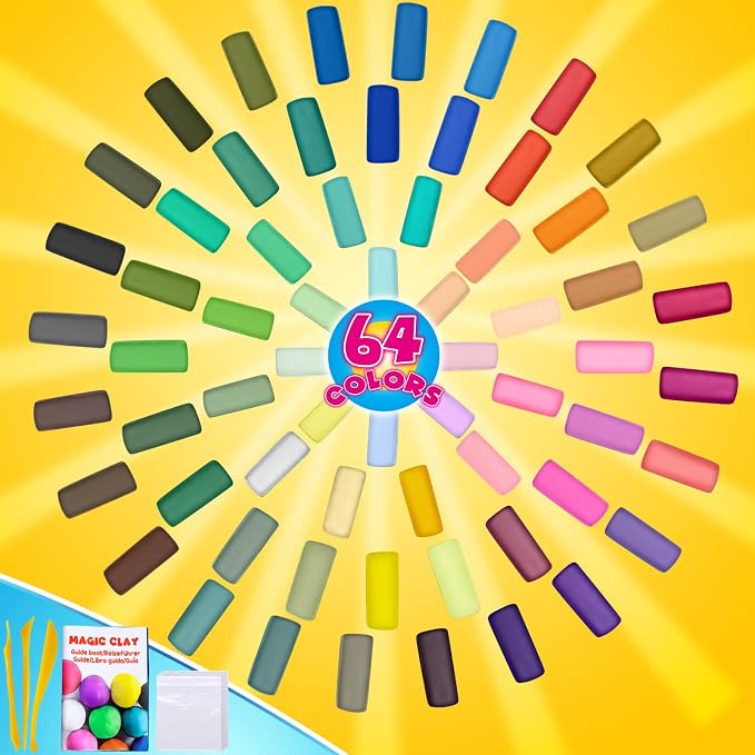 ESSENSON Air Dry Clay 64 Colors, Modeling Clay - Image 2