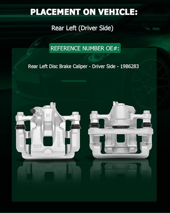 SCITOO Rear Left Brake Caliper With Bracket 19B6283 Compatible For Kia Soul 2010-2013