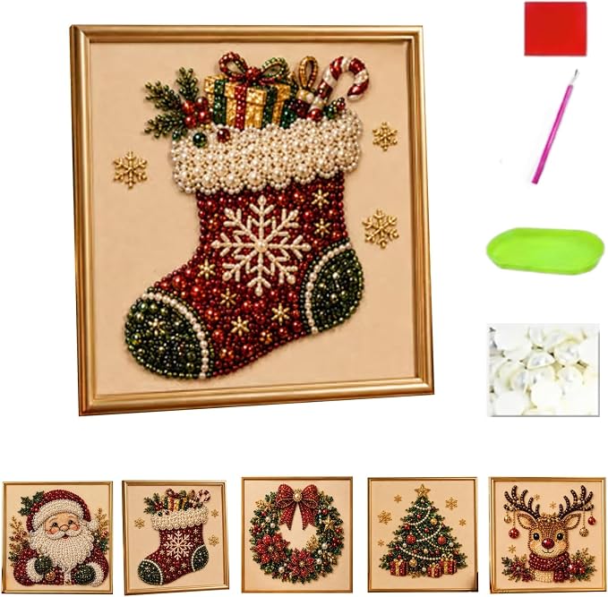 Oanruyan Christmas Pearl Diamond Painting Art Kit by Oanruyan