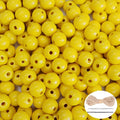 300Pcs Yellow Wooden Beads for Crafts, Natural Round Loose Small Wood Spacer by SMANTA