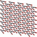 4" inch Metal Spring Clamps w/Red PVC Coated Handle and Tips (Pack of 60)