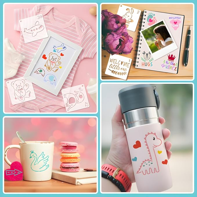 Baby Shower Stencils for Painting, - Image 3