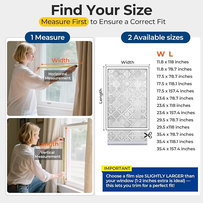 OHTMERU Window Privacy Film Decorative - Image 6