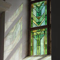 Faux Stained Glass Effect Transparent Window Film, Original Hand Drawn Static by Flortlias