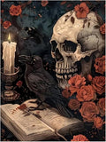 Paint by Numbers Kit for Adults, Skull Paint by Numbers for Beginners, DIY by MANDUN