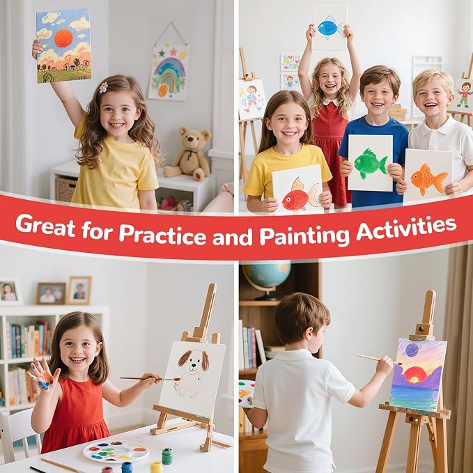 100 Pack 4x6 Inch Mini Painting Canvas Boards - Image 8