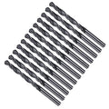 Drill Bit, 15/64" Cutting Diameter, 4241 HSS Nitriding Black 118° Cutting Angle Versatile Jobber Bits - (Applications: for Drilling Plastic Wood Soft Metal), 12-Pieces