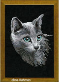 RIOLIS - Russian Blue 764, Cat Lovers Cat Cross Stitch Kits 8, Cross Stitch Kits by RIOLIS