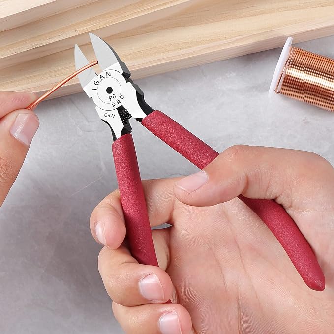 IGAN-P6 Wire Flush Cutters, 6-inch Ultra Sharp and Powerful Side Cutter Clippers - Image 6