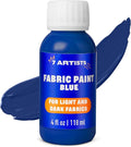 Blue Fabric Paint 4 fl. oz – Permanent Fabric Paint Blue by 7+Artists