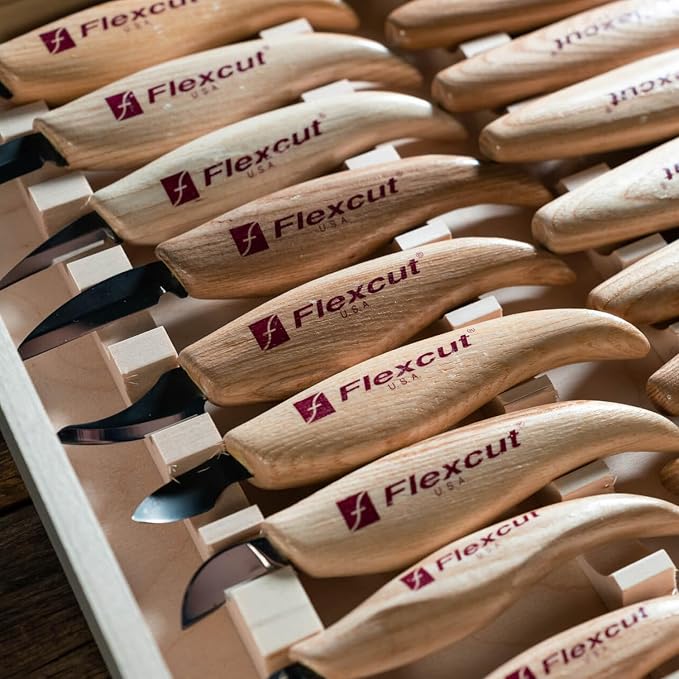 Flexcut Wood Carving Knives | Deluxe 18-Piece Knife Wood Carving Set | - Image 4