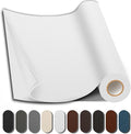 Shagoom Leather Repair Patch, 17X158 Inch Repair Patch Self Adhesive Waterproof, DIY Large Leather Patches for Couches, Furniture, Kitchen Cabinets, Wall （White, 17X158 Inch）