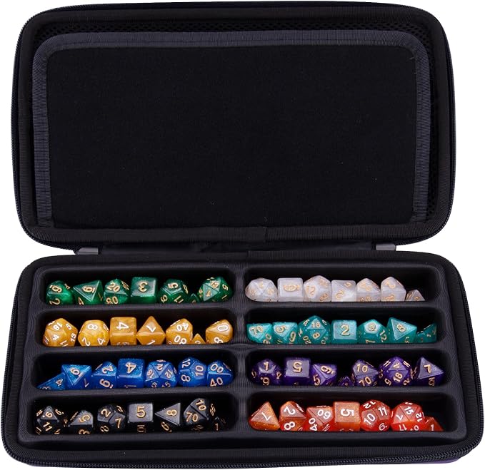SIQUK Dice Case DND Dice Box Dice Storage Case Dice Organizer Holder - Image 3