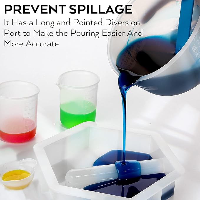 Large Silicone Resin Measuring Cups Tool Kit - Image 4