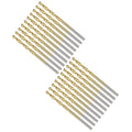 Drill Bit, 1/16" Cutting Diameter (1.588mm), 4241 HSS TiN Coated 118° Cutting Angle Versatile Jobber Bits - (Applications: for Drilling Plastic Wood Soft Thin Metal), 20-Pieces