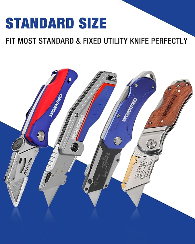 WORKPRO 50-Pack Utility Knife Blades - Image 5