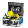 Sanyipace Sewer Camera 65FT/20M, Self-Leveling Drain Pipe Plumbing Camera with 512Hz Transmitter, Clear Meter Marks, for Plumbers Homeowner Home Inspectors Construction Maintenance Worker
