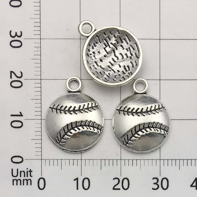 Youdiyla 60pcs Baseball Theme Charms Collection - Image 4