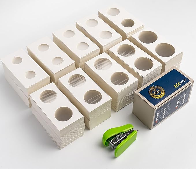 Boen Coin Flips 10 Assorted Sizes 1000Pcs Coin Holders by BoenCoinCollectionSupplies