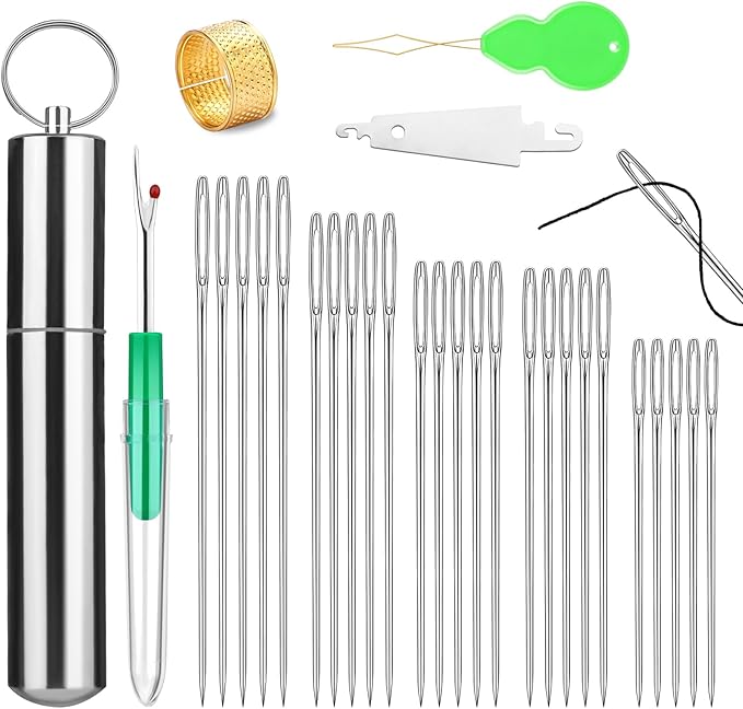 FTEVEN Embroidery Needles, Sewing Sharp Needles by FTEVEN