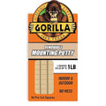 Gorilla Mounting Putty, Natural Tan Color, 84 Pre-Cut Squares by Gorilla