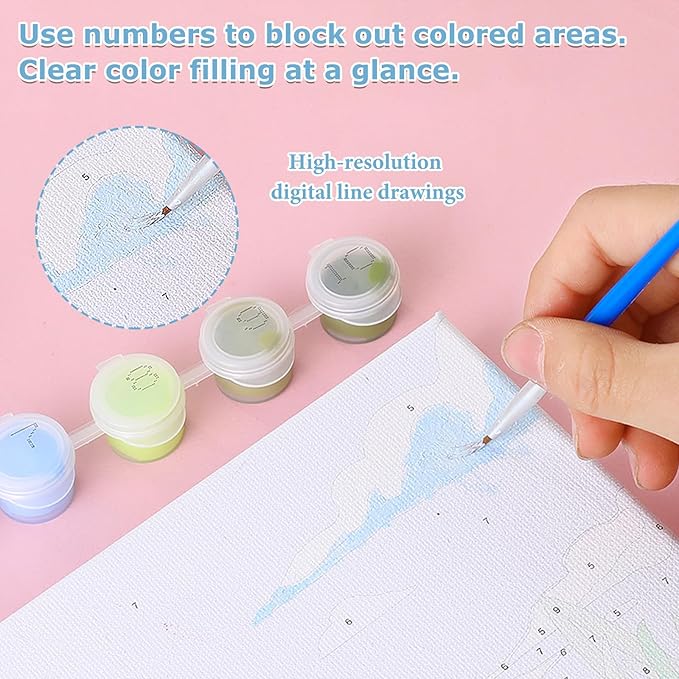 hkejoi Dragon Paint by Numbers Kit - Image 5