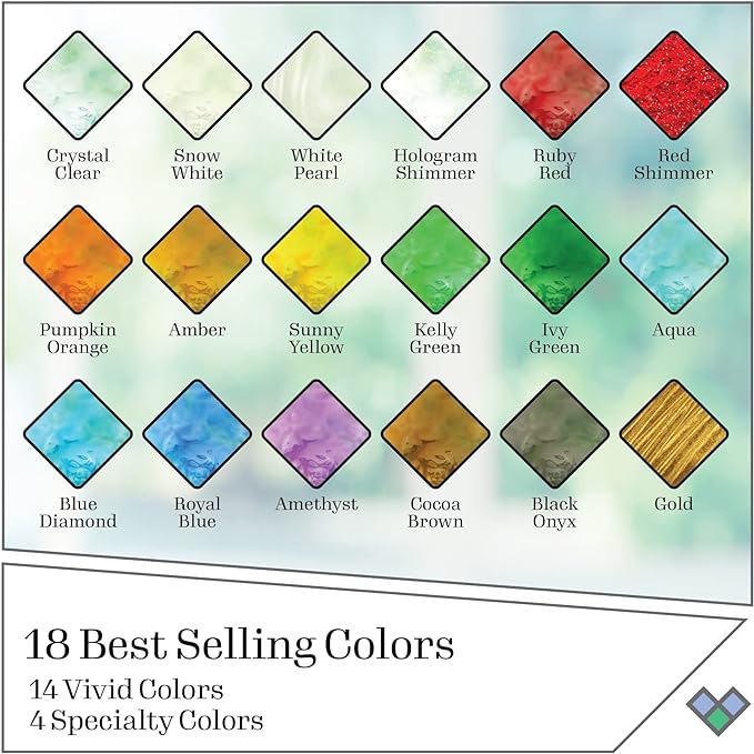 Gallery Glass Window Acrylic Craft Paint Set Formulated to be Non-Toxic - Image 2