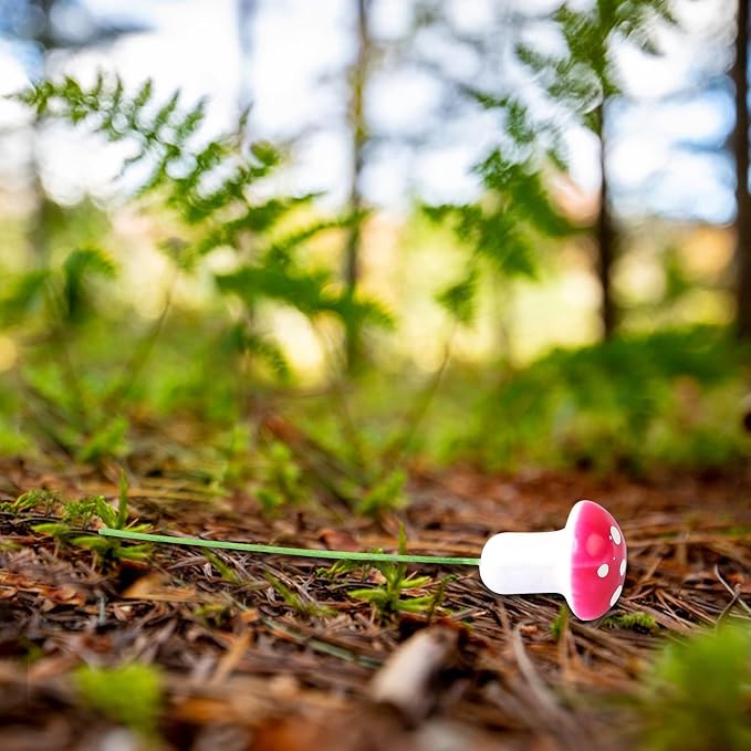 MIDELONG Mini Mushrooms Tiny Figurines Miniatures Colorful Mushrooms Garden - Image 5