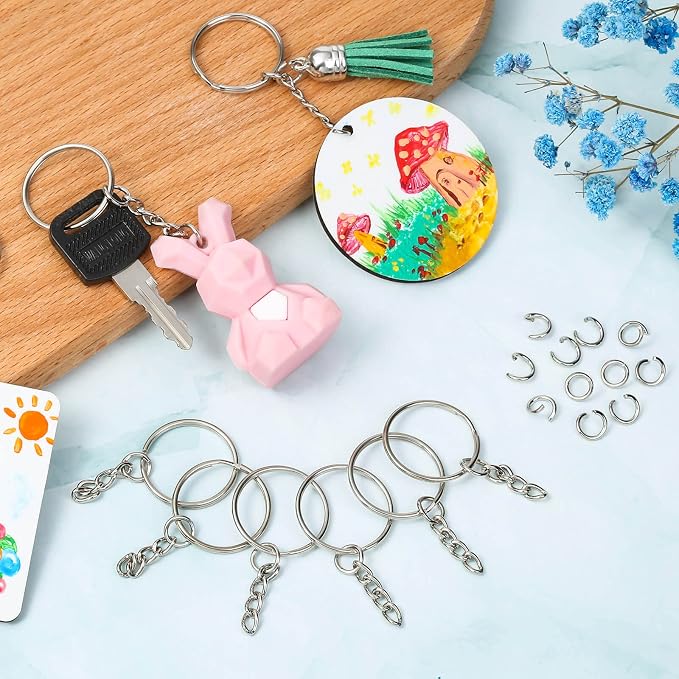 Paxcoo 100Pcs Split Key Chain Rings - Image 8