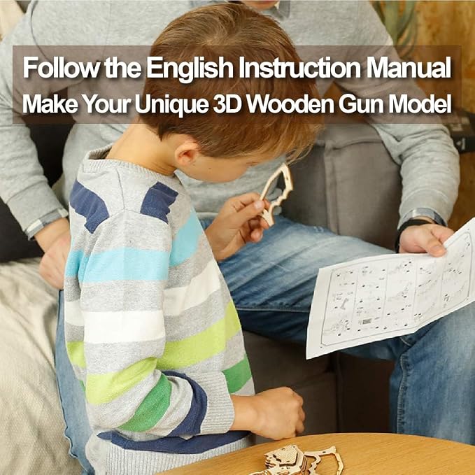 ROKR 3D Wooden Puzzle DIY Building Toys Mechanical Model - Image 4