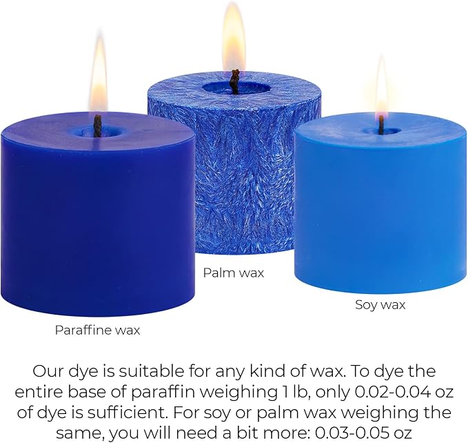 Dark Blue Candle Dye 2oz for Soy Candle Making – Highly Concentrated Candle Wax - Image 5