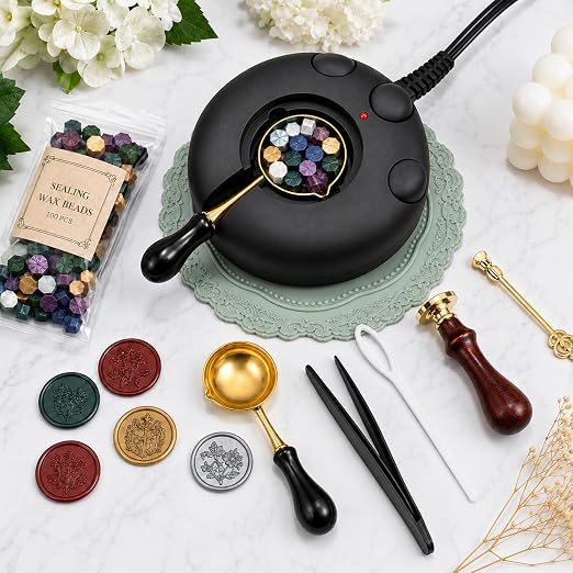 Black Electric Wax Seal Warmer for Melting Wax Beads DIY Wax Seal Stamp Craft - Image 5