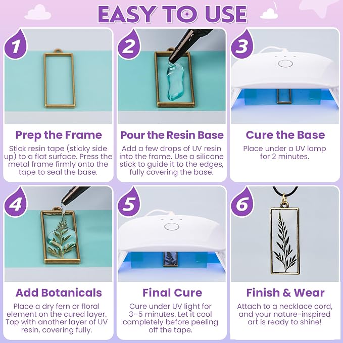 LET'S RESIN UV Resin Jewelry Making Kit - Image 7