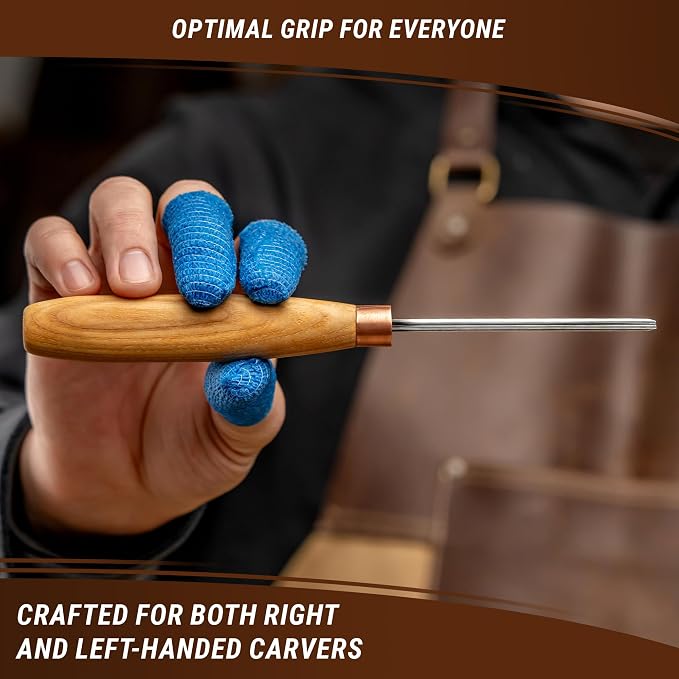 BeaverCraft Wood Carving Chisels, V Gouge - Image 5