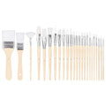 Amazon Basics Multi-shaped Polyester Paint Brushes by AmazonBasics
