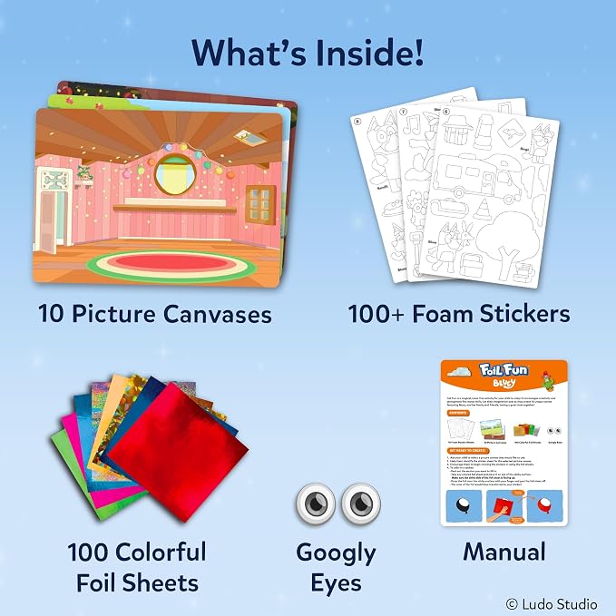 Skillmatics Bluey Foil Fun – Mess-Free DIY Art & Craft Kit - Image 3