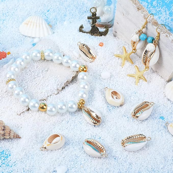 SUNNYCLUE 1 Box 20Pcs Seashell Charms Shell Charms Sea Shells Sea Shell Charms - Image 4