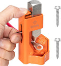 Wirefy Hammer Lug Crimper Tool - Cable Battery Wire Crimping Too Made with Hardened Stainless Steel - Accommodates Gauges from 8 AWG to 4/0