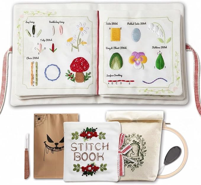 TenDawn Beginner Embroidery Stitch Book by Unknown