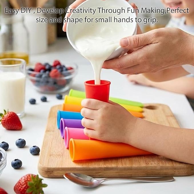RAINFLOW 8 PCS Silicone Popsicle Molds - Image 2