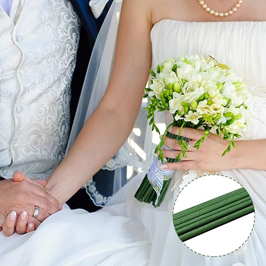 80Pcs Floral Wire, 30cm/11.8in Length 3mm/0.12in Diameter Floral Stems - Image 7
