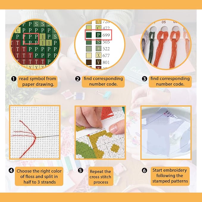 FREEBLOSS 11CT Cross Stitch Kit Cross Stitch Craft Kit - Image 4
