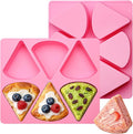 Silicone Scone Pan 6-Cavity Triangle Baking Mold | Non-Stick Release, Mini by Fchil