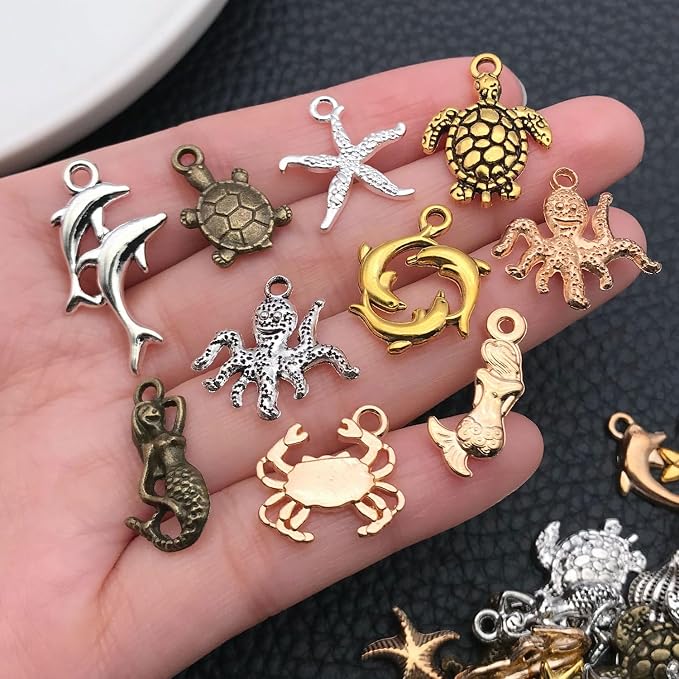 WOCRAFT 100pcs Sea Ocean Charms - Image 4