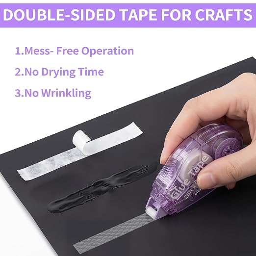 4 Pack Scrapbook Tape Double Sided Tape Rollers - Image 3
