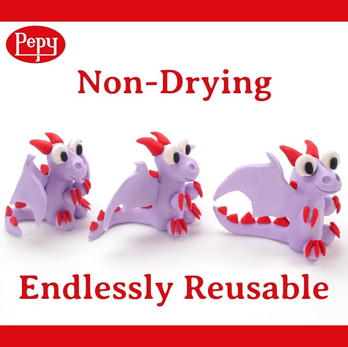 Pepy Plastilina Reusable and Non-Drying Modeling Clay Gift and Classroom Set; - Image 4